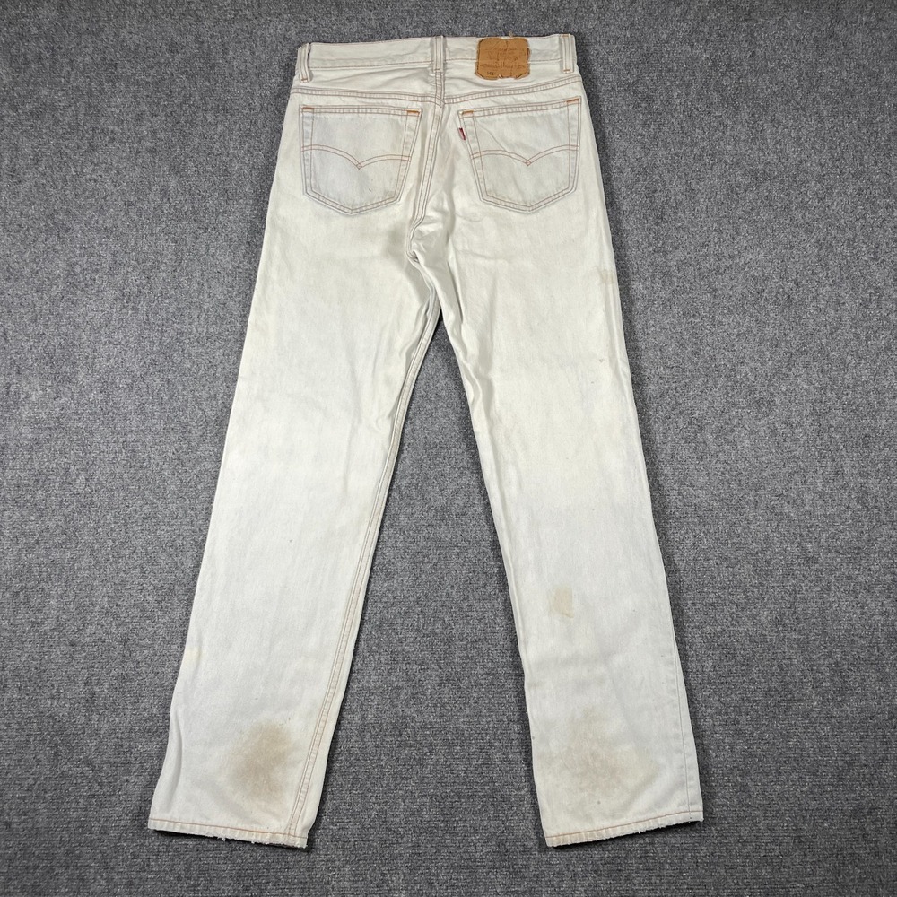 VTG Levis 501 Jeans Mens 32x32 Blue Light Wash Straight Leg USA (28x31) Actual